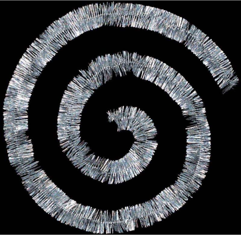 Holographische Girlande aus feinen Strängen 5cmx2m 4-lagig Silber - Atmosphera créateur d'intérieur