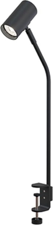 Tyson Klemm- und Aufstecklampe, schwarze Struktur, Einschaltschirm 1x GU10