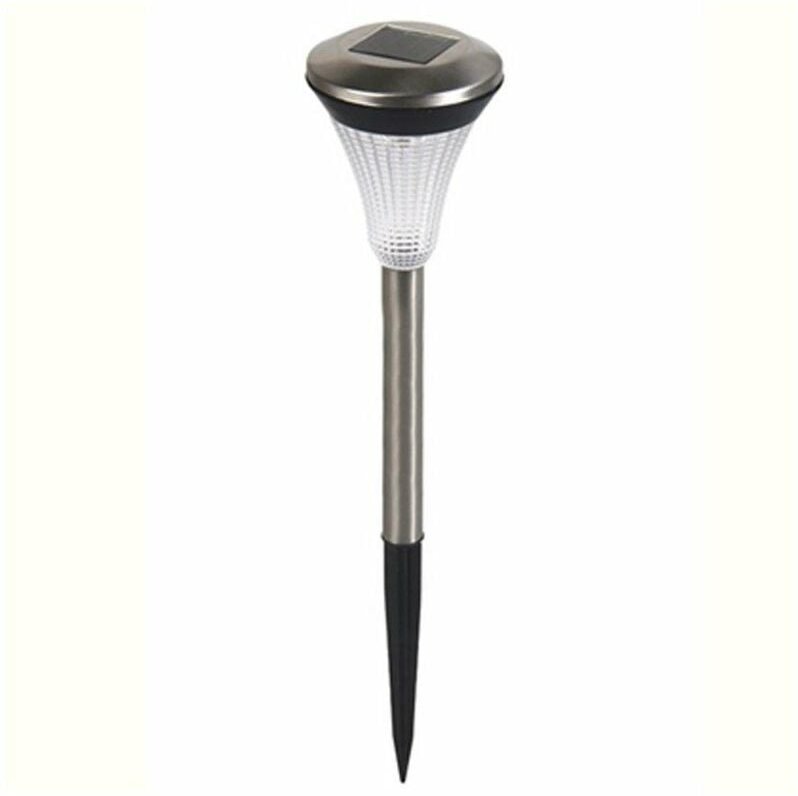 Lampka solarowa stal nierdzewna chrom