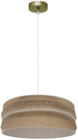 Anhänger natalia 1xe27 leder/suede-beige regx40x40cm