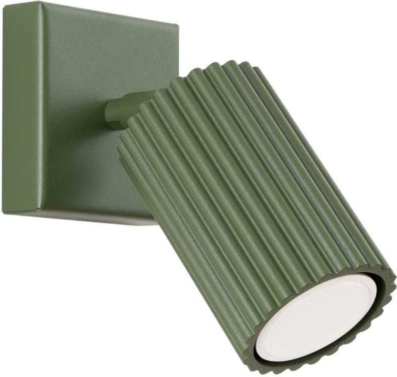 AMBER 1 GU10 Wandleuchte olivgrün Alu Lumilo 16.295.16