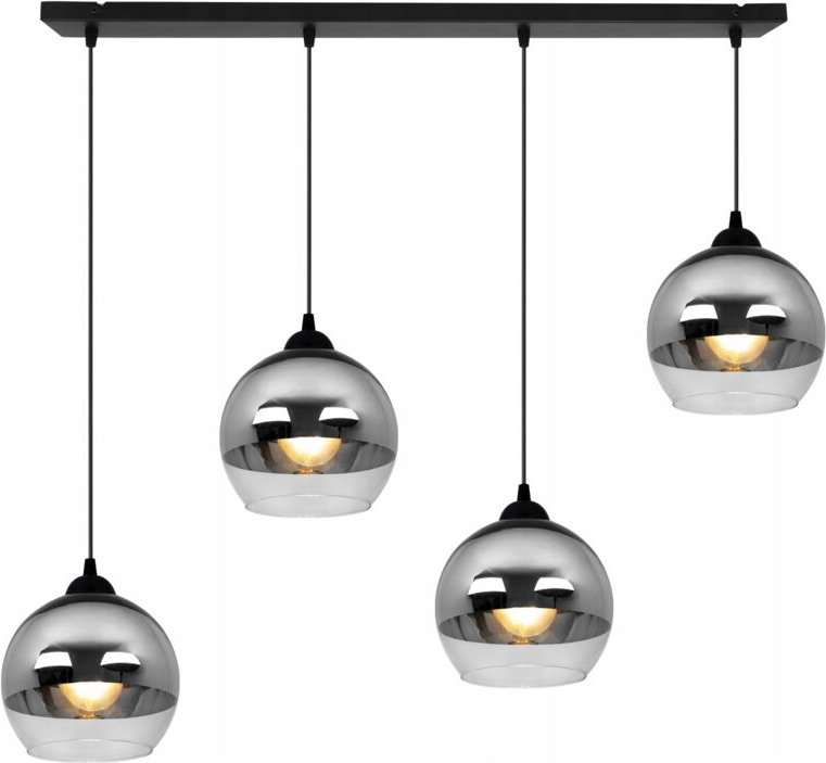 Elegante Hängelampe, Glaslampe, Chrom, Led