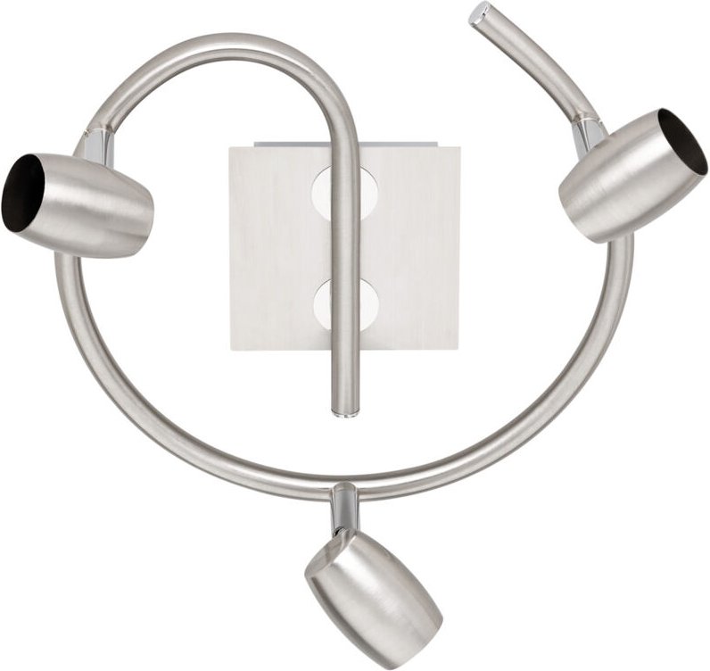 Trio - Deckenstrahler michael Silber 3-flammig, Rondell ø 25,5cm