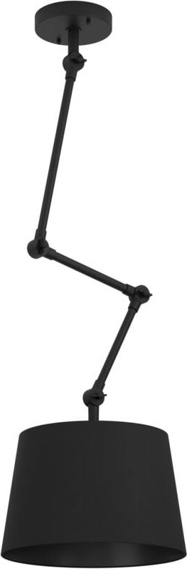 Eglo - Pendelleuchte Esstisch Pistunio, Hängelampe ausziehbar, Esszimmerlampe verstellbar aus Metall und Textil in schwa...