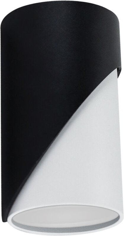 Deckenaufbauleuchte, Rundrohr, ZEBRA DWL GU10, schwarz/weiß