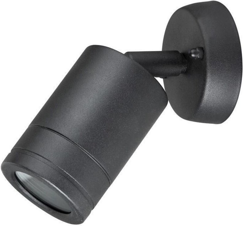 Olimp Außen-Garten-Wandleuchte 1xGU10 schwarz IP44 208781 Goldlux