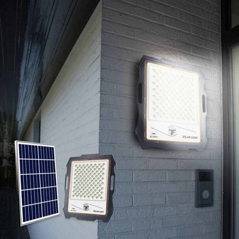 Inluminatio L Tragbares LED-Flutlicht 300W Solarpanel 3000 Lumen Fernbedienung