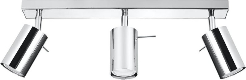 Spotlight Bars Flush 3 Light Chrome GU10 Strahlerleisten Flush 3 Light Chrome GU10