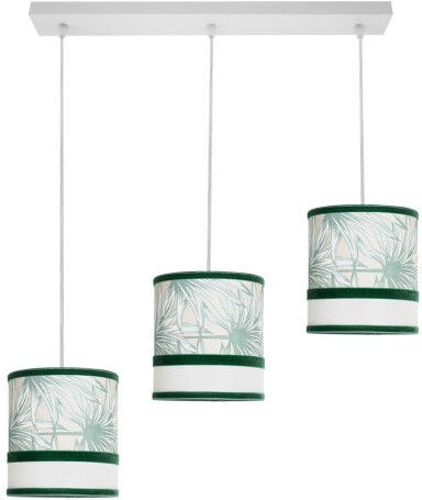 Caledonia 3xe27 weiß/grün regx65x16cm
