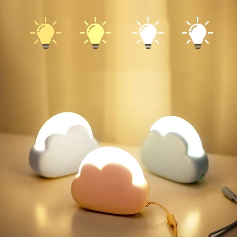 Tragbares, wiederaufladbares LED-Nachtlicht für Kinder, kleine Lampe fürs Babyzimmer, USB-Nachtlicht fürs Babybett, Nach...