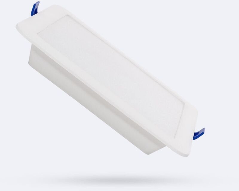 Efectoled - led Einbaustrahler flach 12W Eckig solid Ausschnitt 160x160 mm 3000K Dimmbar triac Warmweiß