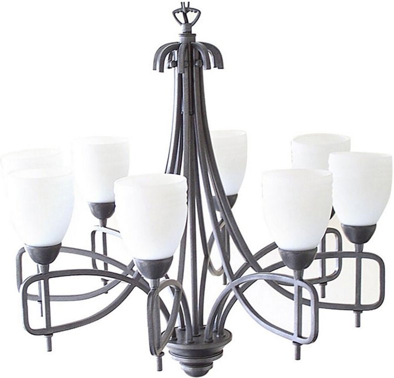 Inspired Ortona Pendelleuchte 8-flammig E14 Rostbraun