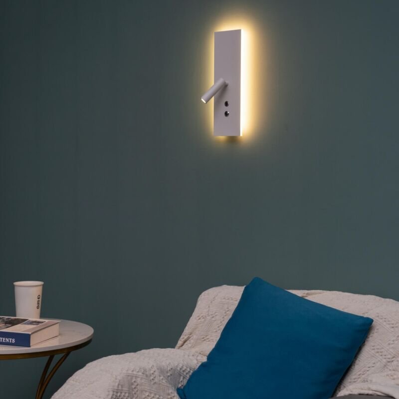 Thumbnail - LED-Leselicht mit Doppelschalter und USB-Aufladung - Hasta