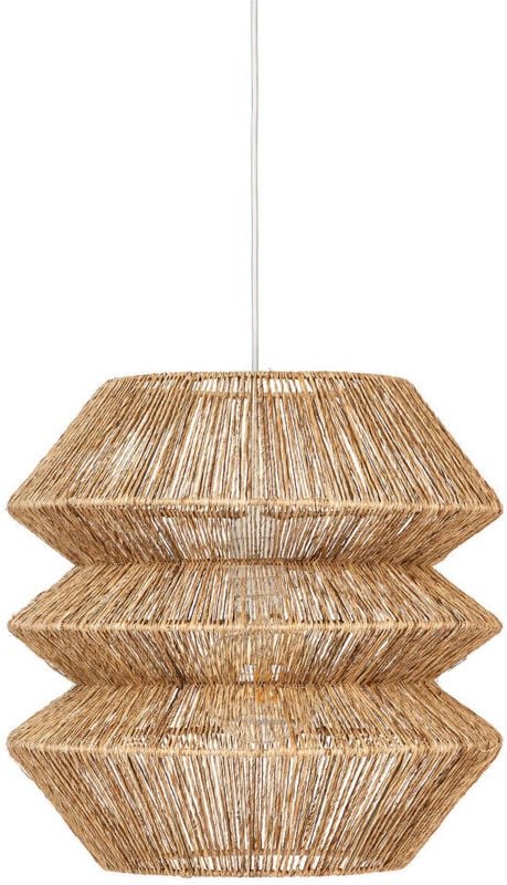 Atmosphera - Hängelampe liza mit einem Lampenschirm aus Juteflechtwerk, ø 38 cm