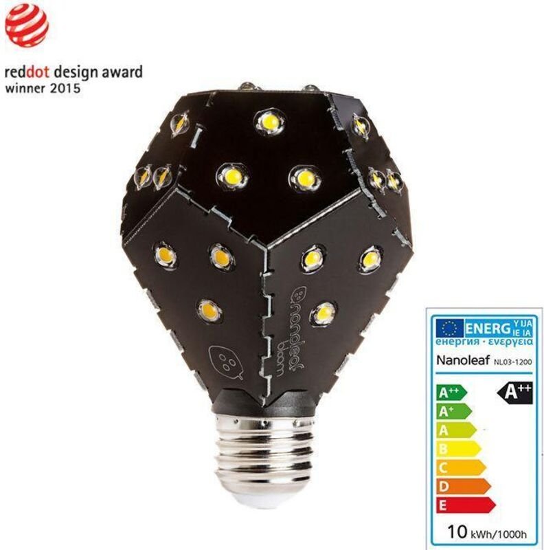 Nanoleaf Bloom LED-Lampe 10W schwarz E27