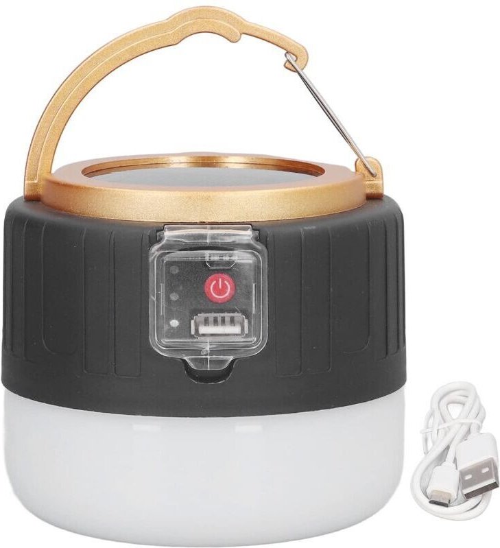 Wiederaufladbare Campinglaterne, Campinglampe mit USB-Anschluss, LED-Campinglaterne für Outdoor-Camping, Grillen und Not...