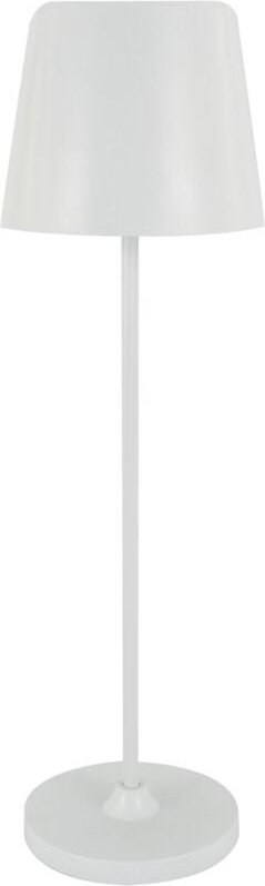 Licht-erlebnisse - led Außenleuchte Aluminium Akku dimmbar Touch Funktion IP54 37 cm Weiß rund 4400 k neutralweiß