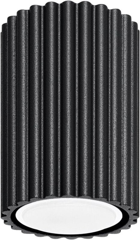 Licht-erlebnisse - Spot Lampe Decke Aluminium GU10 d: 6,5 cm rund Aufputz Schwarz Modern Deckenspot