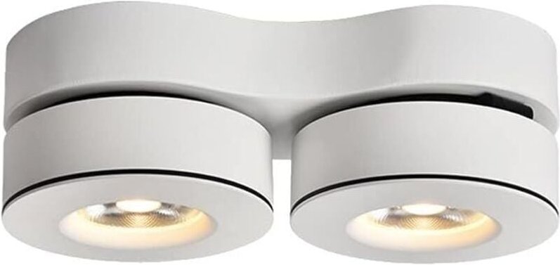 Faltbare Einbauleuchte im nordischen Stil mit 2 LED-Spotlampen (12 W).