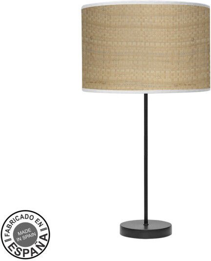 Tischplatte High Fashion 1xe27 schwarz/hellbraun 63x30x30 cm