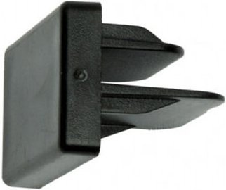 Abdeckung de Schienenbefestigung pindal schwarz 2x3,3x0,3 cm
