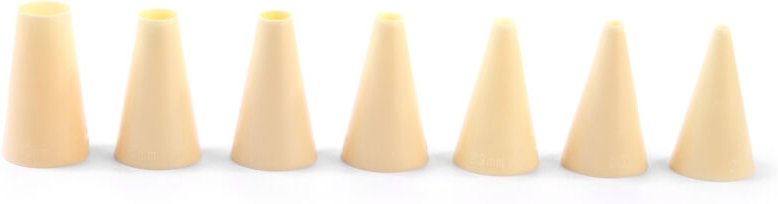 Spitzen zum Dekorieren von Spritzbeuteln, SIMPLE, 4-16 mm, 7er-Set - Hendi 551011