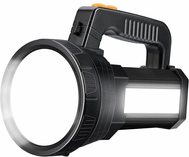Thumbnail - Superhelle LED-Taschenlampe, wiederaufladbar, 15.000 Lumen mit 6 Beleuchtungsmodi, wasserdichte LED-Taschenlampe für Not...
