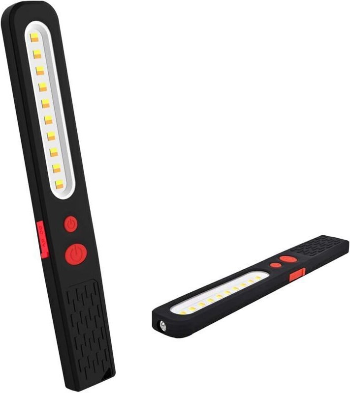 Wiederaufladbare LED-Arbeitsleuchte, zweifarbige Kombinationsleuchte, 2-in-1-Inspektionsleuchte und 3-W-COB-LED-Taschenl...