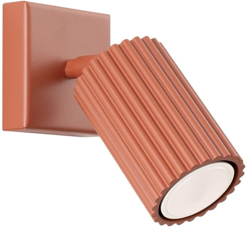 Licht-erlebnisse - Wandleuchte Aluminium GU10 verstellbar Ockerrot Modern Wandspot