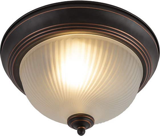 Klassische Deckenleuchte braun opal - Classico