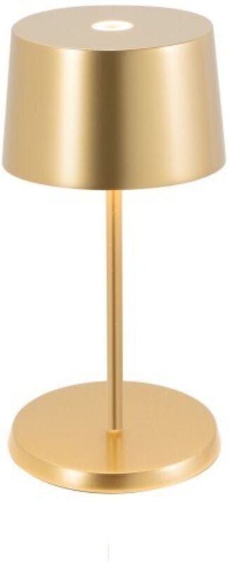 Zafferano Olivia Pro Mini-LED-Tischleuchte, Gelbgold, wiederaufladbar und dimmbar – 2200-2700-3000K, 9 Stunden bei maxim...