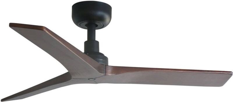 Klim s Ventilator ohne Licht schwarz/Walnuss Ø92cm