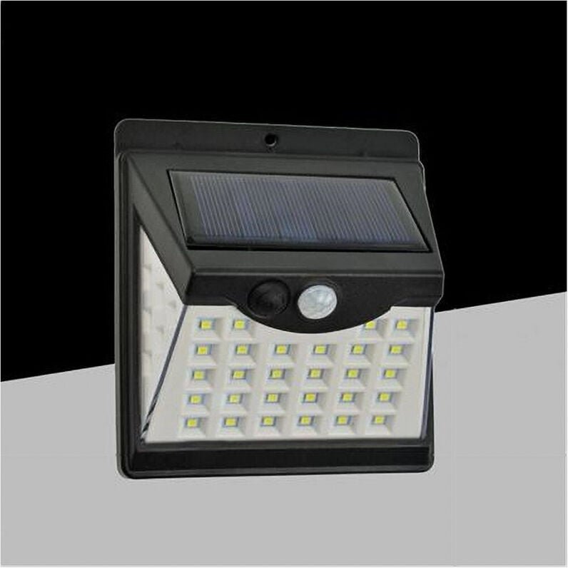 Trade Shop Traesio - Trade Shop - faretto applique led parete mit pannel solare luce calda 3000K IP65 SO-A3-C -