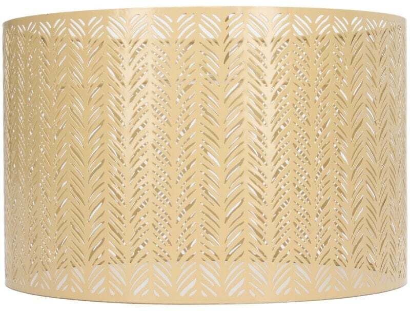 E27/E14 Trommellampenschirm, tannenblattförmiger Clip, dekorativer, perforierter Metalllampenschirm für Decken-, Wand- u...