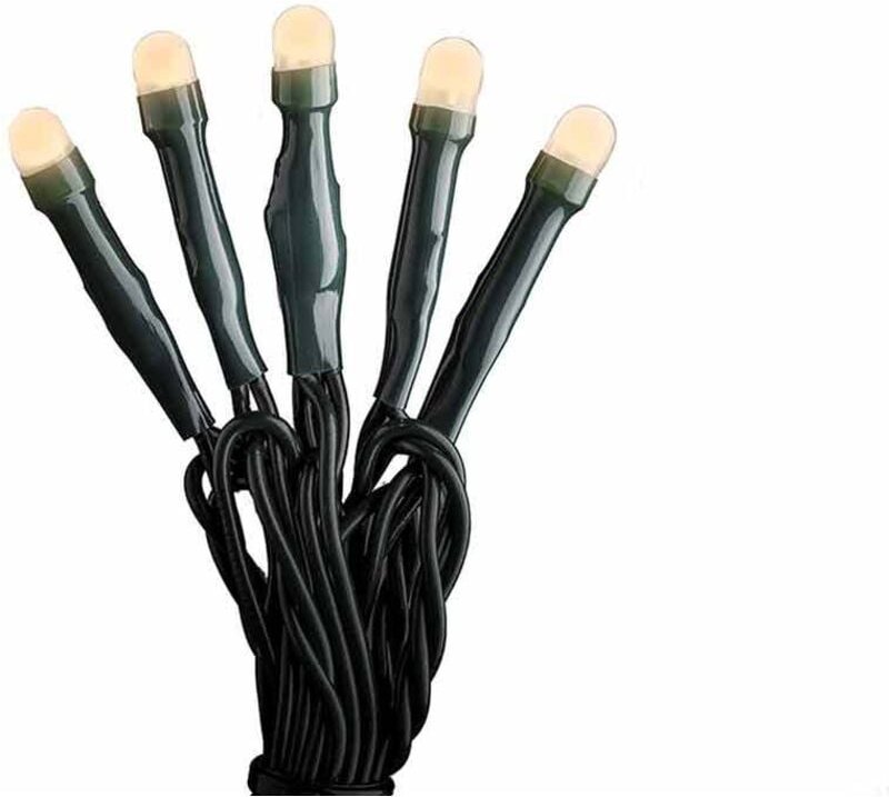 Konstsmide Micro LED Lichterkette gefrostet Innen 20 bernsteinfarbene Dioden 4,3 m Lichterkette