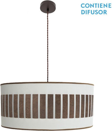 Ivanna hängeleuchte 3xe27 braun/weiß-oxid regx60x60 cm