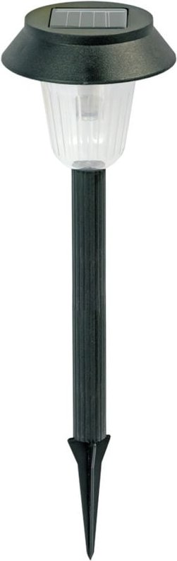 Schwarze Solar-Gartenlampe