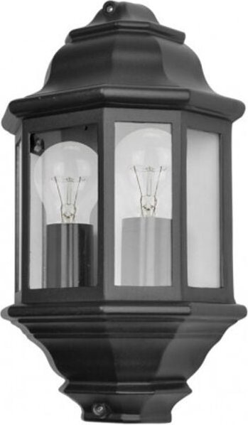 FAB 149962009 Aluminium Outdoor Apply Shaula 2xe27 Schwarz Ip44 38,5x22x12,5 Cm