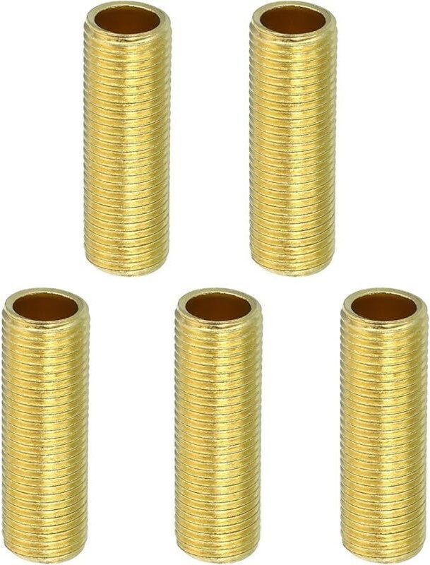 M10 Lampenschlauch mit Feingewinde, 10er-Packung, 30 mm Gewinde-Hohlrohradapter, Messingkupplung, Schlauchanschluss