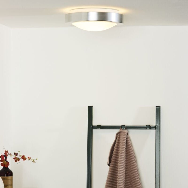 Lucide FRESH - Deckenleuchte Badezimmer - Ø 27 cm - 1xE27 - IP44 - Chrom Matt