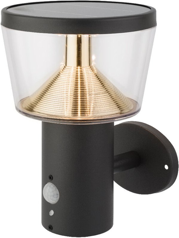 Solar-Wandleuchte aus Edelstahl