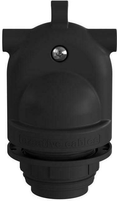 Creative Cables - Creative-cables italia lampenfassung 2 ausgÄnge e27 ip65 schwarz eiva-2 pl27pneiva2