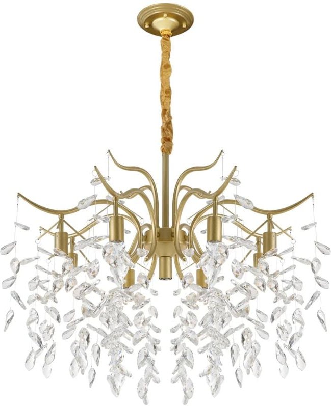 Kristall Kronleuchter, Modern Lüster Kreativ Deckenlampe Hängelampe Vintage Pendelleuchte für Wohnzimmer Esszimmer Schla...