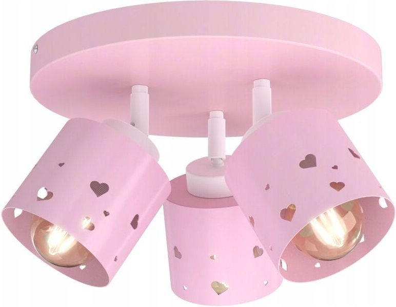 Mädchen Deckenleuchte Deckenleuchter LED E27 Rosa Herzen