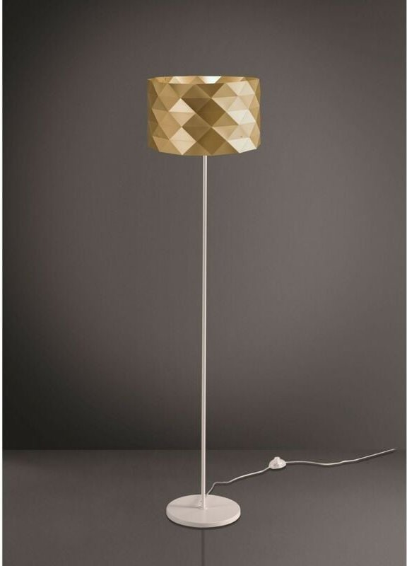 Linea Zero - New Gold Metal Base and Stem Stehlampe Cm. 40 x 153 Std