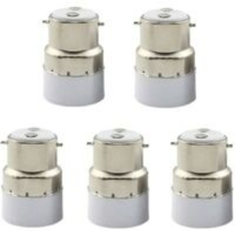 5er-Pack B22-auf-E14-Lampenfassung-Adapter. B22-Sockeladapter für Standard-E14-Lampenfassungen.
