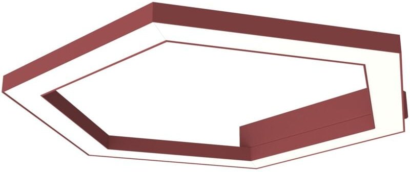 Lumicom - esagono plafoniera Ø40 monocolore opaco