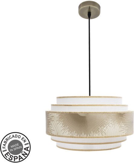 Abrila akunadecor Anhänger Modell Nepal vergoldet mit dreifachem Lampenschirm