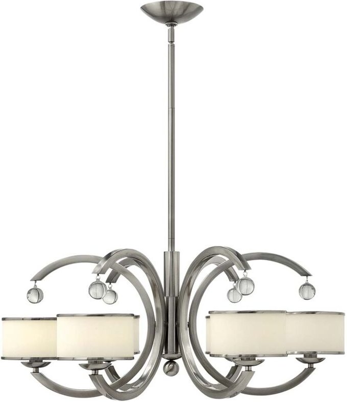 Elstead - Kronleuchter Deckenlampe Pendelleuchte Nickel b 80 cm 6 Flammig Esszimmerlampe
