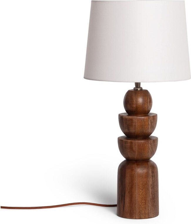 Thumbnail - LED Tischlampe aus Holz Adah ILUZZIA Weiß